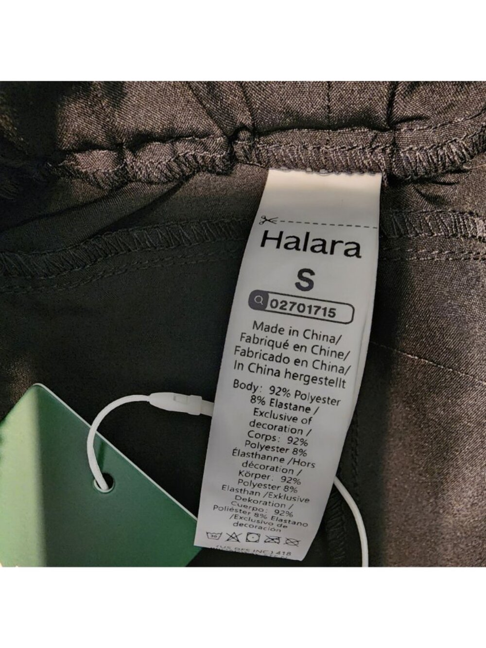 Halara shorts mid rise elastic waistband black size small 3" inseam - Picture 5 of 8